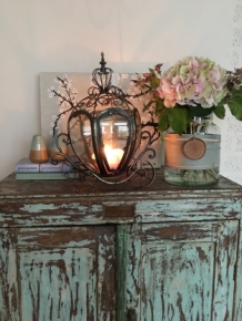 Metal carriage candle holder, very beautiful!!