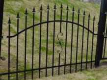 Zierzäune - Gartenzaun - pulverbeschichtet schwarz