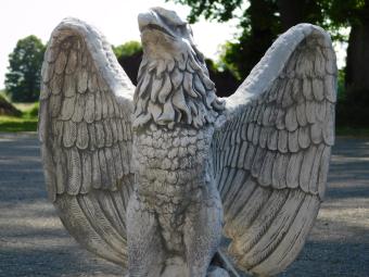 Statue Adler - 55 cm - Massivstein