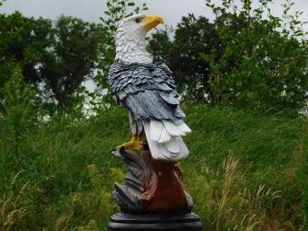 Eagle XL – 65 cm – Black and White – Polystone