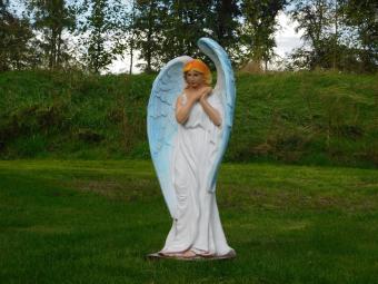 Colored Angel Statue - 80 cm - Polystone