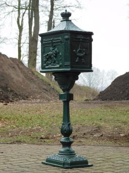 Standing Letterbox - 120 cm - Cast Iron - Green