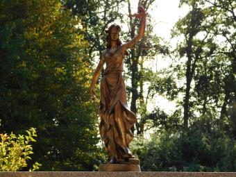 Justitia XL Statue – 83 cm – Goldfarben – Polystone