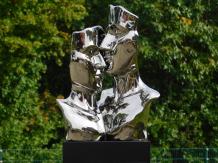Statue ''Küssendes Paar'' von Ceramic - Chromausführung