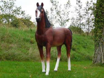 Beeld Paard XXL - 190 x 220 cm - Polystone