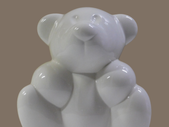 Porzellanbär – 28 cm – Elfenbein – Royal Boch