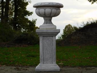 Elegant Flower Pot on Pedestal - 83 cm - Stone