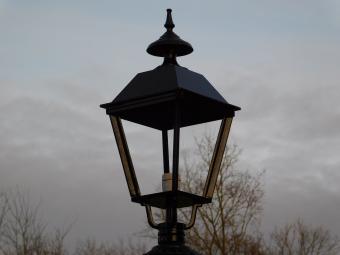 Buitenlamp op Sokkel - 103 cm - Zwart