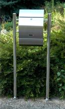 Brievenbus - 125 cm - RVS