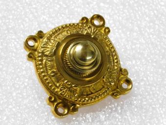 Doorbell - 5 x 5 cm - Polished Brass