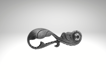 Deurklink Vienna - Links - Gietijzer Verzinkt