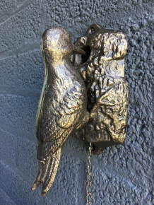Door knocker Woodpecker - Bronze - Metal