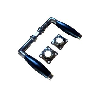 Türgarnitur Nickel glänzend – Zimmertürbeschläge mit Rosetten – klassisch