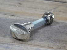 Rotary lock, polished nickel for the toilet or bathroom