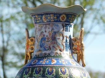 Vintage Porcelain Vase – 60 cm – Asian Style