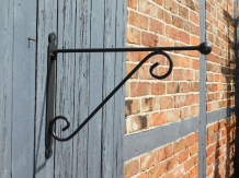 Decorative wall hook with ball - hanging basket hook