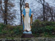 Beeld Heilige Maria - polystone - in kleur