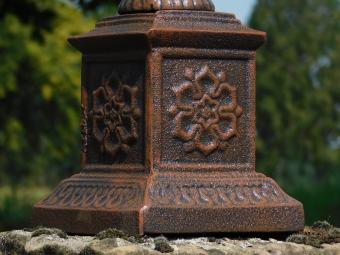 Cast Iron Candle Stand - 70 cm - Brown