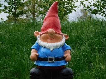 Zwerg Blau - 52 cm - Polystone
