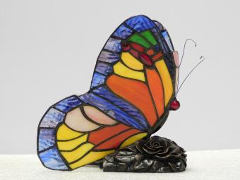 Butterfly Lamp - Tiffany Style - Ambient Lamp - Colorful
