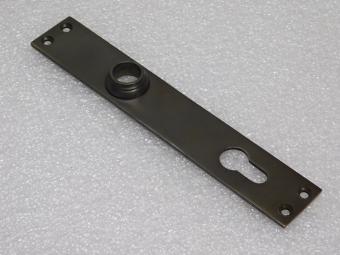 Long Door Plate - PC 92 - Dark Patinated Brass