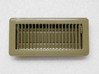 Adjustable Air Grill - Rectangle - Brown - Metal