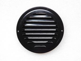 Air vent with mesh - 19 cm - Round - Metal