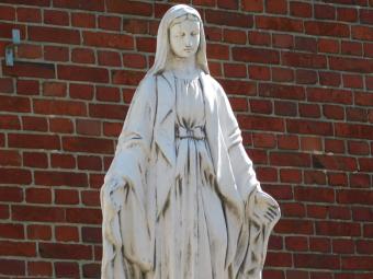 Große Maria Garten Statue - 110 cm - Stein