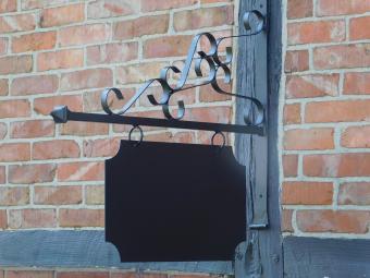 Sign Black - 75 cm - Rectangular - Iron