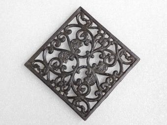 Rooster - Pannenhouder - 17 x 17 cm - Gietijzer