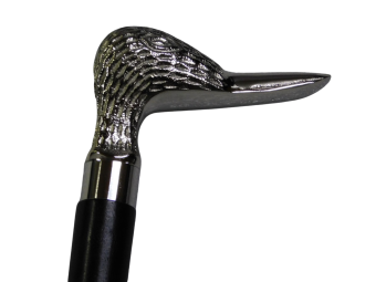 Schuhlöffel mit Ente – Hartholz und Nickel