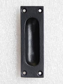 Sliding door handle - 10 cm - Black - Iron