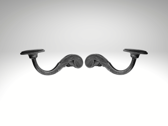 Türgriff-Set Hamilton – links + rechts – verzinktes Gusseisen