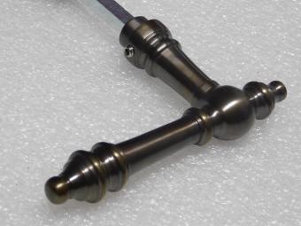 Montreux Door Handle Set - Dark Patinated Brass