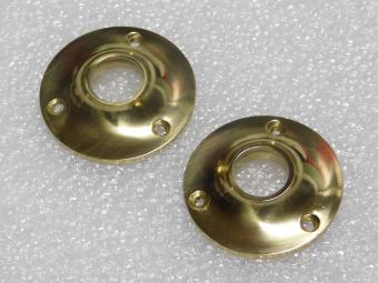 Set Klinkrozetten Rond - Ø 5 cm - Messing