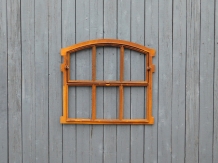 Cast iron stable window - folding open - full cast iron