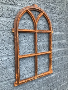 Cast iron stable window with round arches V small