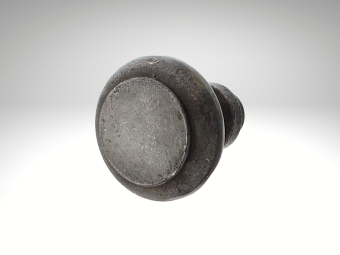 Fixed Door Knob Firenze - Cast Iron Galvanised