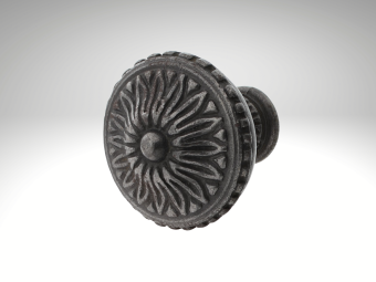 Vaste Deurknop Milano - Gietijzer Verzinkt