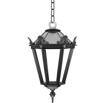 Veranda lamp with chain – 50 cm – Pendant lamp - Black