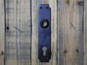 Vintage Deurplaat - PC 92 - Gietijzer - Antiek Bruin