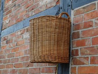 Vintage Weidenkorb – Wanddekoration – Rattan