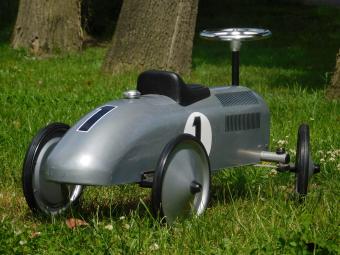 Vintage Auto - Grijs - 76 x 40 cm - Metaal