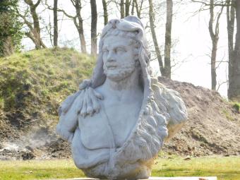 Vintage Buste Hercules XL - 82 cm - Steen