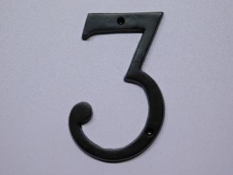 House number 3 - Extra Large - Black
