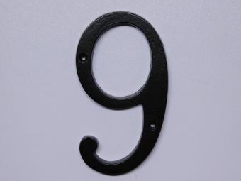 House number 9 - Extra Large - Black