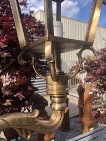 Wandlamp vierkant XL bestaande uit koper en messing, geweldige uitstraling!!