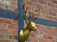 Wandornament Hert - goud - alu