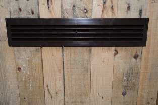 Air grille, ventilation grid, plastic-brown