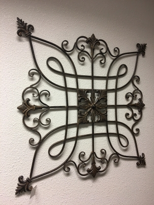 Dekoratives Wandornament - Metall - Braun